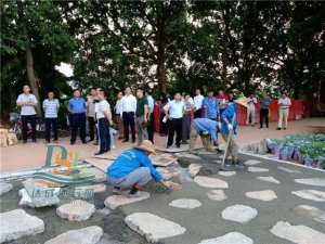 欢迎区领导实地考察海珠区湿地公园工程项目