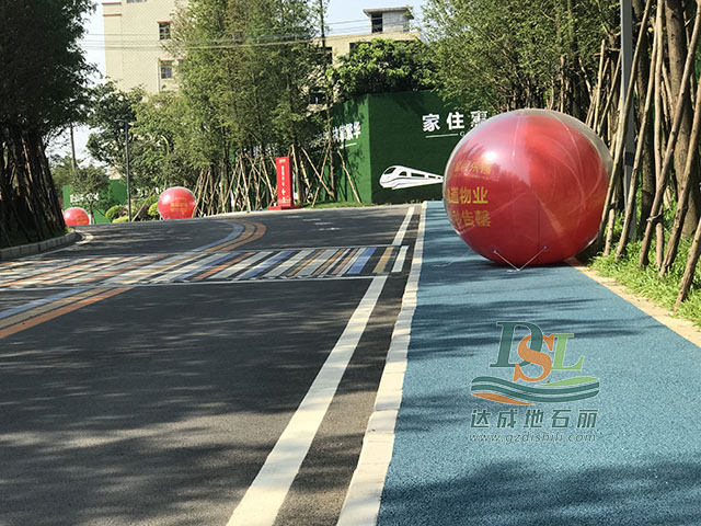 惠州星河荣域彩色透水地坪案例