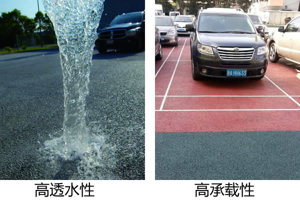 彩色透水水泥混凝土地面价格